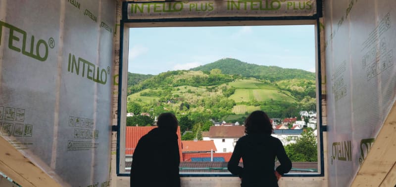 Ausblick aus der Gaube