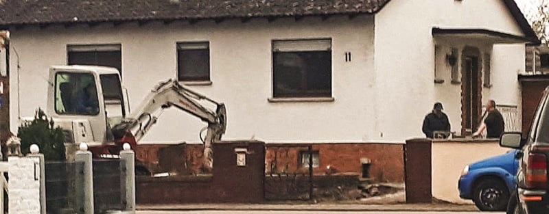 Der Abrissbagger